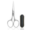 GERMANIKURE Beard and Mustache Scissors - FINOX Stainless Steel Professional Manicure Tools in Leather Case - Ethically Made in Solingen Germany - 4706 view 1