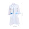 Beatifufu Hairdresser Work Apron Stylist Salon Gown Beautician Clothing Hairdressing Dress Salon Wear view 3
