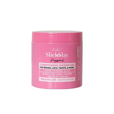 Esha Professional - Slick N Slay - Conditioning Gel  For Braids, Locs, Twists, & More! Hydrolyzed Wheat Protein + Biotin B Complex! - Mild Melon Scent (16 oz.)
