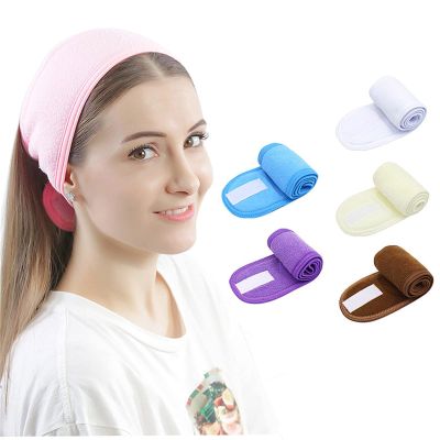All-Purpose Workout Easy Headband, Sweat Hair Wrap Stretch Towel Headbands for Women Workout (5PCS-B)