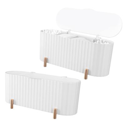 Beatifufu 2pcs Makeup Holder and Organizer Cosmetic Storage Box Beauty Egg Puff Organizer Storage Case Desktop