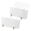 Beatifufu 2pcs Makeup Holder and Organizer Cosmetic Storage Box Beauty Egg Puff Organizer Storage Case Desktop view 1