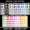 EKG Pulse Heart Beat Temporary Tattoo Water Resistant Fake Body Art Set Collection - Orange (One Sheet) view 2