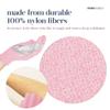 MainBasics Deep Exfoliating Bath Gloves - Heavy-Textured Nylon Shower Scrub for Dead Skin Removal - Machine Washable (1 Pair, Soft Pink) view 3
