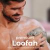 MainBasics Bath Shower Loofah Sponge Pouf Body Scrubber Exfoliator Body Wash Sponge (Set of 3, Totally Taupe) view 2