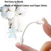 3 Packs Safety Cotton Swabs with Large Tip, Baby Cotton Buds 240pcs view 4
