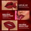 6pcs Nude Lip Liner and Lipstick Makeup Set, 3 Velvety Matte Liquid Lipsticks + 3 Matching Smooth Lip Liner One Step Lips Makeup Kits Waterproof Long Lasting Matte Lipstick Gift SetLip Liner and Lipstick (Set E, 6) view 2