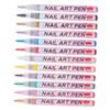 BIUDECO 12pcs Nail Art Paint Pens Nail Polish Pens for Diy Fingernail Manicure view 1