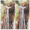 Beaupretty 4 Pcs Hair Clips for Women Ribbon Bowknot Hair Clips with Tassel Hanfu Hair Barrettes Hair Costume Accessories for Girls Wedding Party view 2