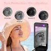 Vanexiss UV Camera for Sunscreen Test UV Mirror Sunscreen Camera, 4 Inch Vanity Mirror Rechargeable Compact Travel Makeup Mirror Handheld Double-Sided Pocket Mirror for Skin Protection(Dark Black) view 3