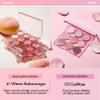 Amuse SEOUL Eye Color Palette 02 COOL ROSE | rose tones | Soft shading, makeup variety of textures, sensuous, vibrant layering, cruelty-free, eco-friendly, vegan, korean view 2