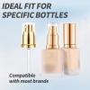 4Pack Foundation Pump for Fit Me Liquid Foundation for Double Wear Foundation Gold Makeupenser Pump for Easy Application Plastic Cosmetic Liquid Foundation Make-Up Pump Replacement Tool view 4