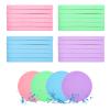 120Pcs Facial Compressed Facial Sponges for Women, Coldairsoap PVA Professional Makeup Sponge Female Removal Pads Compress Exfoliating Face Cleansing Rounds Wash Pad (pink+green+blue+purple) view 1