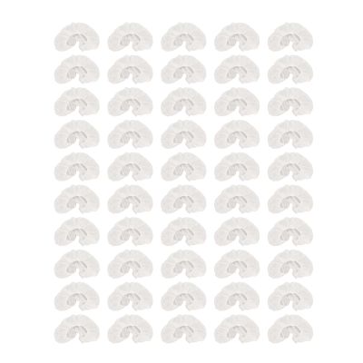 Pack of 50 Fitted Disposable Massage Headrest Covers Face Rest Cradle Covers, U Shaped Elastic Face Rest Pillow Covers,SPA Face Rest Covers Headrest Covers for Massage Tables Massage Chairs