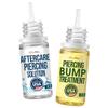 BodyJ4You 2PC Piercing Aftercare Kit - Saline Solution Drops Ear Piercing Cleaner - Natural Bump Keloid Removal - Ear Piercing Cleanser Nose Septum Belly - Soothe Moisturize Recovery Natural Solution view 1