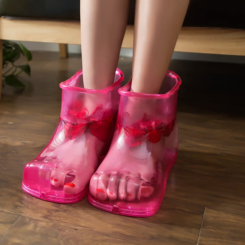 CREAMOON Massage Foot Bath Shoes Foot Bath Massager Movable Foot Soak Tub Pedicure Foot Spa Thermal Massage to Promote Blood Circulation