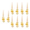 10pcs Dreadlocks Beads, Fashionable Gold Beard Beads for DIY Bracelet Necklace Jewelry Hair Decoration view 1