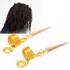 10pcs Dreadlocks Beads, Fashionable Gold Beard Beads for DIY Bracelet Necklace Jewelry Hair Decoration view 3