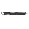 Black Leather Strop with Brass Anchor Hooks for Knife Sharpening, Shaving Straight Strop, Durable Cleaning Tool for Razors and blades view 2