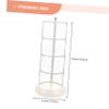 Multi-layer Storage Box Makeup Storage Case Round Makeup Sponge Clear Container Clear Makeup Organizer Makeup Powder Puff Case Trinket Display Holder Cosmetic Puff Boxes White Tray view 4