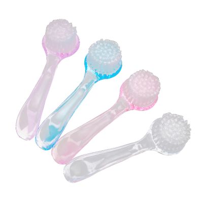 DECHOUS Facial Cleansing Brush Set 4pcs Blackhead Brush for Pore Cleaning Skin Care Random Color