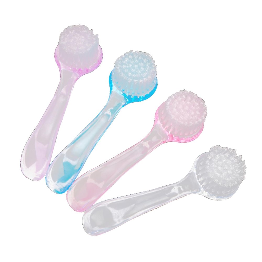 DECHOUS Facial Cleansing Brush Set 4pcs Blackhead Brush for Pore Cleaning Skin Care Random Color