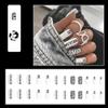 24 Pcs Summer Press on Nails Medium Square Fake Nails White Acrylic False Nails with Leopard Pattern Designs Glossy Full Cover Glue on Nails for Women Girls view 3