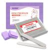 100/180 Grit Disposable Zebra Nail Files and 100/180 Grit Purple Mini Nail Buffer Block Bundle view 1