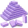 100/180 Grit Disposable Zebra Nail Files and 100/180 Grit Purple Mini Nail Buffer Block Bundle view 2