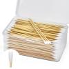 500PCS 6" Long Cotton Swabs in Storage Box - Strong Cotton Swabs with Wooden Sticks - Tipped Applicators for Gun Cleaning, Makeup Removing, Pet Care view 1