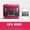 RMENST Makeup Train Case Beauty Cosmetic Box 2-Trays Jewelry Storage Organizer with Lockable for Women and Girls view 2