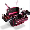 RMENST Makeup Train Case Beauty Cosmetic Box 2-Trays Jewelry Storage Organizer with Lockable for Women and Girls view 4
