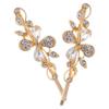 Beaupretty 2pcs Elegant Bobby for Women Hair Accessories for Weddings Brides and Special Occasions Decorative Floral Design Hair Clips for Everyday Use view 1