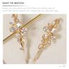 Beaupretty 2pcs Elegant Bobby for Women Hair Accessories for Weddings Brides and Special Occasions Decorative Floral Design Hair Clips for Everyday Use view 3