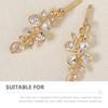 Beaupretty 2pcs Elegant Bobby for Women Hair Accessories for Weddings Brides and Special Occasions Decorative Floral Design Hair Clips for Everyday Use view 4