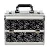 RMENST Makeup Train Case Portable Cosmetic Box Jewelry Organizer Carrying with Handle Makeup Storage Box Travel Cases (Color : Black) view 1