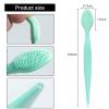 10 Pcs Lip Scrub Brush, Ooloveminso Silicone Lip Scrubber Exfoliator Tool, Soft Double-Side Lip Brush Exfoliating for Dark Lips, Lip Care and Beauty-Green view 2