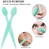 10 Pcs Lip Scrub Brush, Ooloveminso Silicone Lip Scrubber Exfoliator Tool, Soft Double-Side Lip Brush Exfoliating for Dark Lips, Lip Care and Beauty-Green view 4