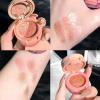 3 In 1 Eyeshadow Palette Matte Pearlescent Eyeshadow Long-lasting Waterproof Eye Shadow Portable Makeup Cosmetics Beauty Tool (01# Strawberry Sweetheart) view 1