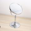 Uonlytech 1pc Double Side Makeup Mirror Magnification Desktop Vanity Mirror for Home Use Silver Finish Frame - Base Support view 4