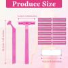 Hanaive Women's Disposable Razors Bulk Twin Blade Disposable Stainless Steel Hospitality Quality Shaver Multipurpose Portable Shave Razor Manual for Bathing Hotel Travel(Pink,300 Pcs) view 2