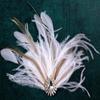 1920s Hair Clip Wedding Bride Flapper Feather Headband Crystal White Headwear Fascinator Hair Accessories Prom Bridal Hair Jewelry Women Girls Black,White view 3
