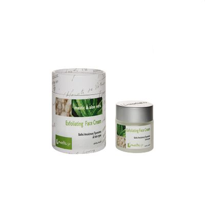 Mastic Spa Aloe Exfoliating Face Cream, Face scrub with mastic gum and organic aloe vera, 50ml / 1.69 Fl. Oz