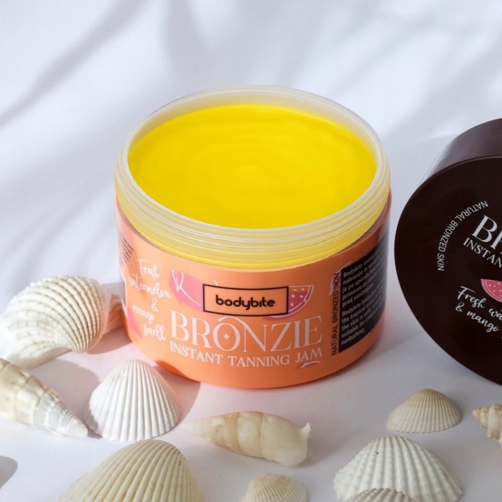 Fresh Watermelon and Mango Instant Tanning Jam BRONZIE 6.8 Fl. Oz (200 ml) | Perfect for Tanning Beds & Outdoor Sun - Speed up your Tanning Game!