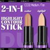 CCbeauty 2-IN-1 Matte Contour Stick Makeup,Cream Dual Highlighter Bronzer Stick, Highlighting & Contouring Kit, Highlight Concealer Sticks for Face Shaping, Long Lasting & Waterproof view 3