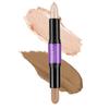 CCbeauty 2-IN-1 Contour Stick Makeup,Cream Shimmer Highlighter Bronzer Stick, Highlighting Contouring Kit, Highlight Concealer Sticks for Face Shaping Make up, Long Lasting & Waterproof view 1