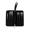 7Pcs Pedicure Knife Set, Stainless Steel Foot Repair Blade Kit, Lattice Pattern Professional Exfoliating Scrub Toenail Knife with Storage Bag view 3