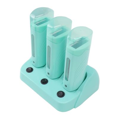 3pcs Roller Wax Warmer Machine, Independent Switch Hair Removal Wax Heating Machine Roll On Portable Epilator Machine Set, Wax Machine