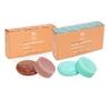 Eucalyptus Oil Shampoo and conditioner bar set and Argan Oil Shampoo and Conditioner bar for hair set - solid shampoo and conditioner perfect for travel - 100% Vegan shampoo and conditioner sets. Bar view 1