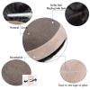 Mens Toupee for Men Fine Mono Human Haire Hairpiece Poly Skin Around Hair System Hairpiece Durable NPU Monofilament Wig Hair Replacement for Men (6''X9'', 1B# Natural Black) view 4